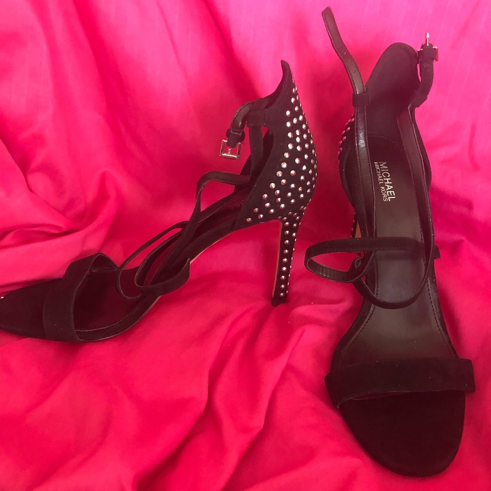 BRAND NEW Studded Black Michael Kors Heels
